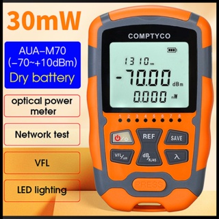 Zevaret Aua-m70 4-in-1 เครื่องทดสอบสายเคเบิลเครือข่ายออปติคอล Vfl 10 30 mw