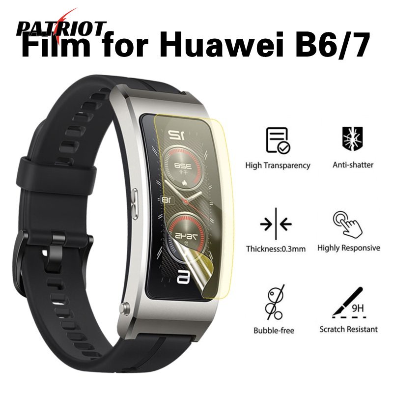 Huawei Band B6/B7 ฟิล์มไฮโดรเจล / ฟิล์มสมาร์ทวอทช์ ป้องกันลายนิ้วมือ / ตัวป้องกันหน้าจอ อุปกรณ์เสริมสมาร์ทแบนด์ / ฟิล์มป้องกันนาฬิกา กันรอยขีดข่วน แบบใสพิเศษ