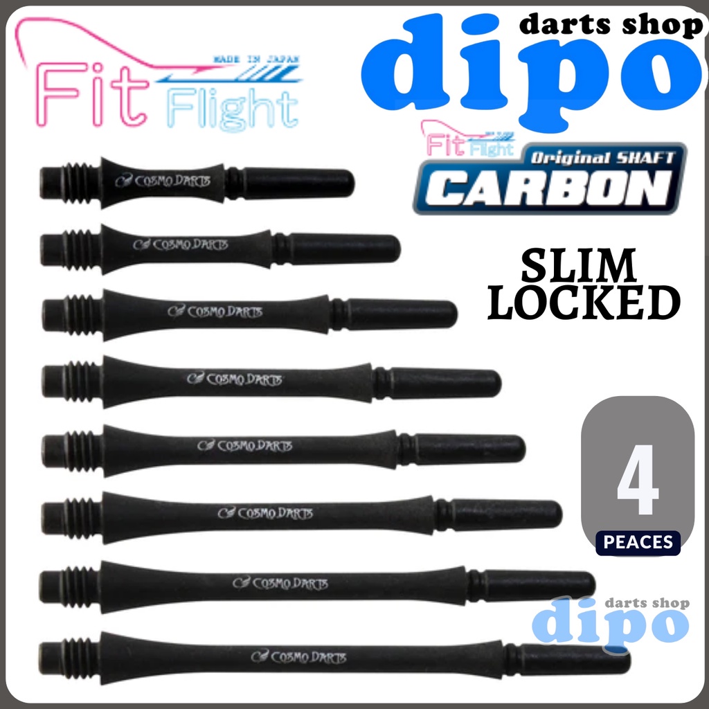 Fit Shaft Carbon Slim Locked - Fit Darts Shaft