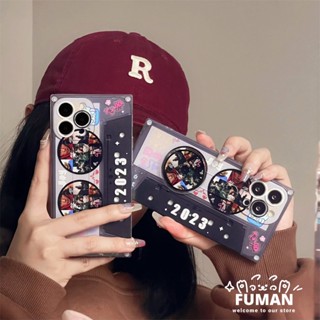เคสโทรศัพท์มือถือ ลายเทป Jay Chou มองไม่เห็น พร้อมตัวยึดหมุนได้ สําหรับ iphone 14 Pro Max 13 Pro Max 12 Pro Max iphone 11