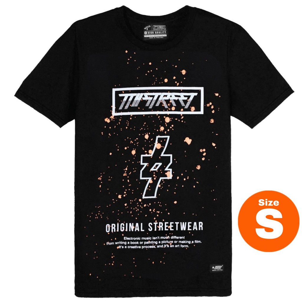 พร้อมส่ง ผ้าฝ้ายบริสุทธิ์ 7th Street เสื้อยืด รุ่น SPH ไซส์ S (รอบ อก 34 นิ้ว) T-shirt