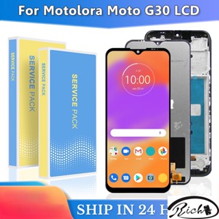 อะไหล่หน้าจอสัมผัส LCD พร้อมกรอบ แบบเปลี่ยน สําหรับ Motorola Moto G30 Motorola G30 LCD XT2129-2