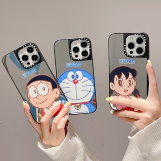 เคสป้องกันโทรศัพท์มือถือ แบบแข็ง ลายการ์ตูนโดราเอมอน สําหรับ iPhone 14 13 12 11 Pro Max Plus