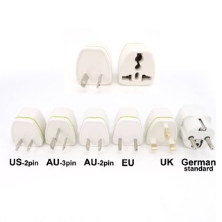 อะแดปเตอร์ปลั๊กแปลง AU EU US UK เป็น EU UK US AU สําหรับ USA Brazil Travel plug converter Korea AC 250V 10A Q1