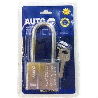 The Lock AUTO แม่กุญแจ​ สีเงิน/สี​ทอง ลูกกุญแจ 2อัน​ ​ขนาด 40/50mm. คอสั้น/คอยาว กุญแจล็อคระบบล็อคลูกปืน ป้องกันกุญแจผี