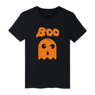 Newcute Ghost Boo เสื้อยืดแขนสั้น ผ้าฝ้าย พิมพ์ลายฮาโลวีน แนวสตรีท ขนาดใหญ่ สไตล์ฮิปฮอป สําหรับผู้ชาย 621B 872496