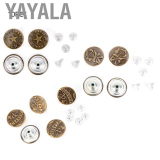 Yayala Jean Button  10 Piece Popular Delicate 20 MM Vintage Iron Jean Button  Durable Jean Button Set for Backpacks Windbreakers Coats Jackets