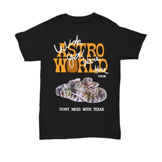 ขายดี เสื้อยืด ผ้าฝ้าย 100% พิมพ์ลาย Travis Scott Astroworld แฟชั่นยอดนิยม 988614