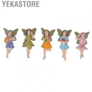 Yekastore Mini Fairy Garden  Adorable Vivid Fairy Figurines  for Gifts