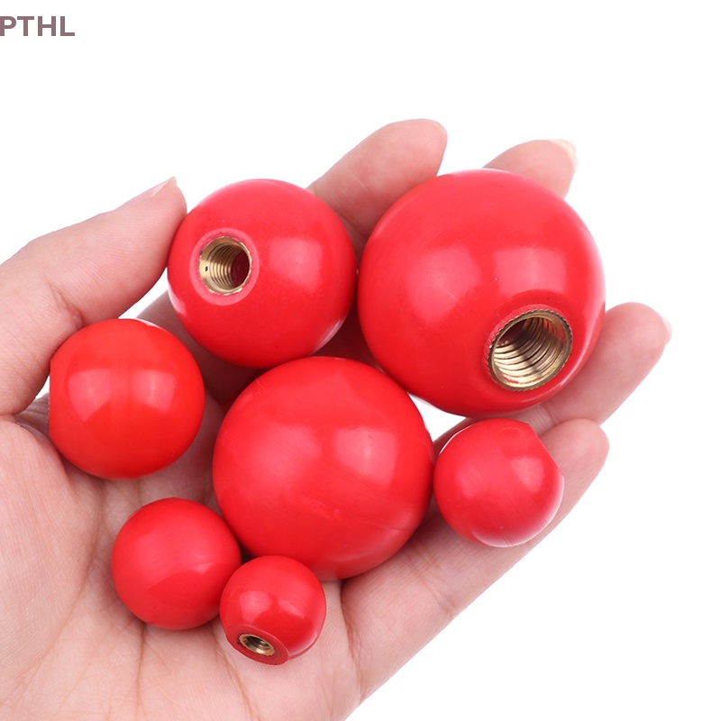 [PTHL] ลูกบิดน็อตหนีบเกลียวพลาสติก M4/M5/M6/M8/M10/M12 พลาสติกสีแดง