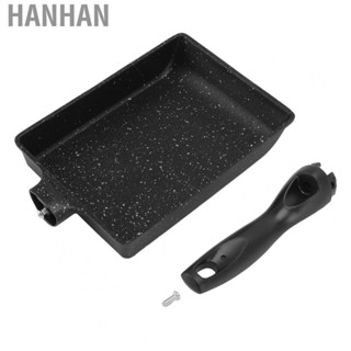 Hanhan Pancake Cooking Pan Nonstick Coating Multifunctional Rectangular Frying Pan for Household Use