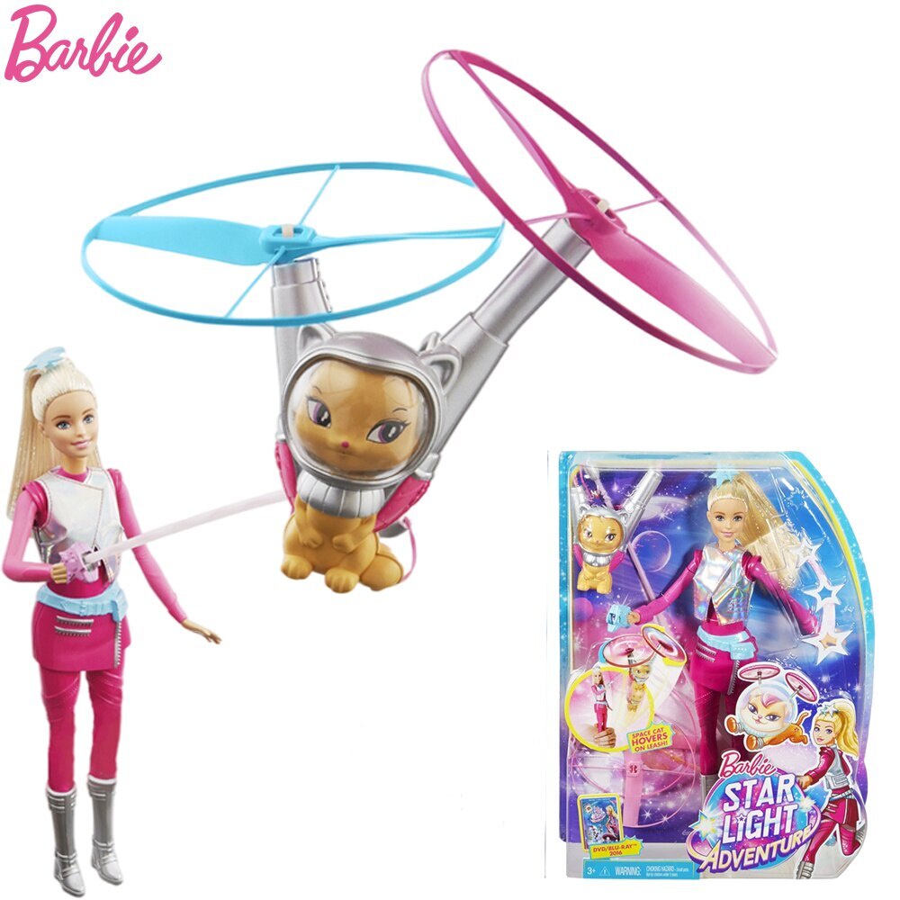 Original Barbie Star Light Adventure Flying Pet Baby Set Barbie Doll Toys for Girls Juguetes Princes