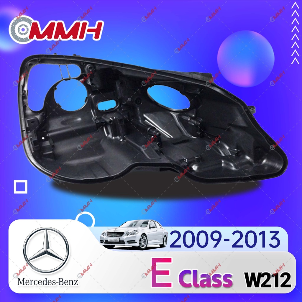 ฝาครอบไฟหน้า ด้านหลัง พลาสติก สําหรับ Mercedes Benz E W212 2009-2013 ไฟหน้า เลนส์ไฟหน้า ไฟหน้าหลังเป