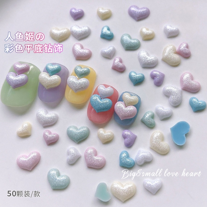 50 ชิ ้ นเล ็ บ Ji Love Bow เครื ่ องประดับฤดูใบไม ้ ร ่ วงฤดูหนาว Pearlescent เรซิ ่ นเพชรอุปกรณ ์ เสริม