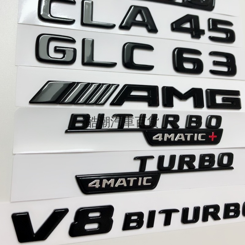 [ฟรี AMG] เหมาะสําหรับ benz benz Word Mark Labeling ด้านหลัง Mark Tail Mark A45 C43 C63 E43 E53 CLA 