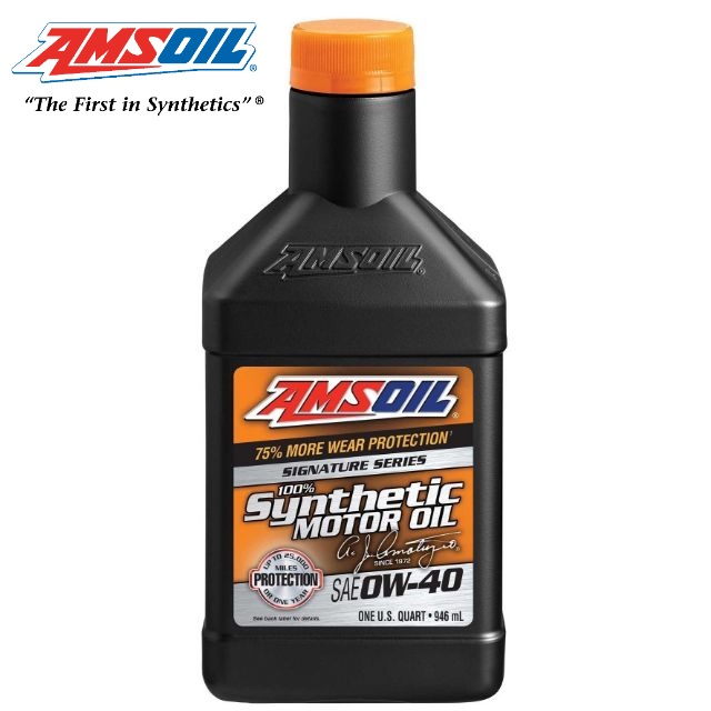 AZF-QT AMSOIL SIGNATURE SERIES 0W40 100% SYNTHETIC MOTOR OIL 1QT / 946mL