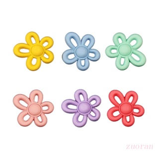Zuo จี้ดอกไม้ หลากสีสัน สําหรับทําเครื่องประดับ สร้อยคอ DIY