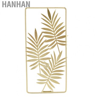 Hanhan Metal Leaf Wall Decor Golden Nordic Style Elegant Ambience Sturdy Wear Resist AN