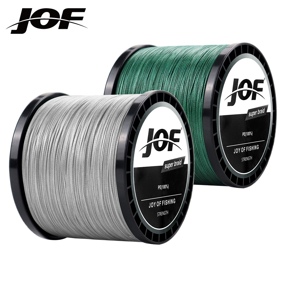 JOF 8 Strands Fishing Line Pe Braided Super Strong For Lake Sea 500M 300M 1000M 100% Multifilament W