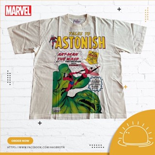 Marvel Comics T-Shirt HP-029 - Tales to Astonish size XL (Beige) Cotton 100% แขนสั้น