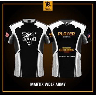 [พร้อมส่ง] เสื้อกีฬาแขนสั้น ลายทีม baju raya MARTIX WOLF ARMY Jersey kurta lelaki