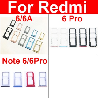 อะแดปเตอร์ถาดซิมการ์ด แบบเปลี่ยน สําหรับ Xiaomi Redmi Note 6 6A Pro