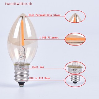 Tweet E14/E12 C7 หลอดไฟ LED 0.5W สําหรับโคมไฟระย้า