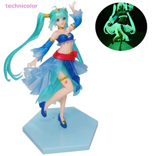 [technicolor] พร้อมส่ง ใหม่ ตุ๊กตาฟิกเกอร์ Vocaloid Hatsune Miku เรืองแสง 21 ซม.