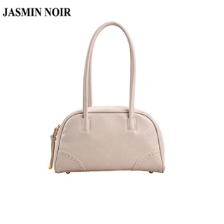 Jasmin NOIR กระเป๋าสะพายไหล่ กระเป๋าถือ หนัง PU ขนาดเล็ก เรียบง่าย สําหรับสตรี