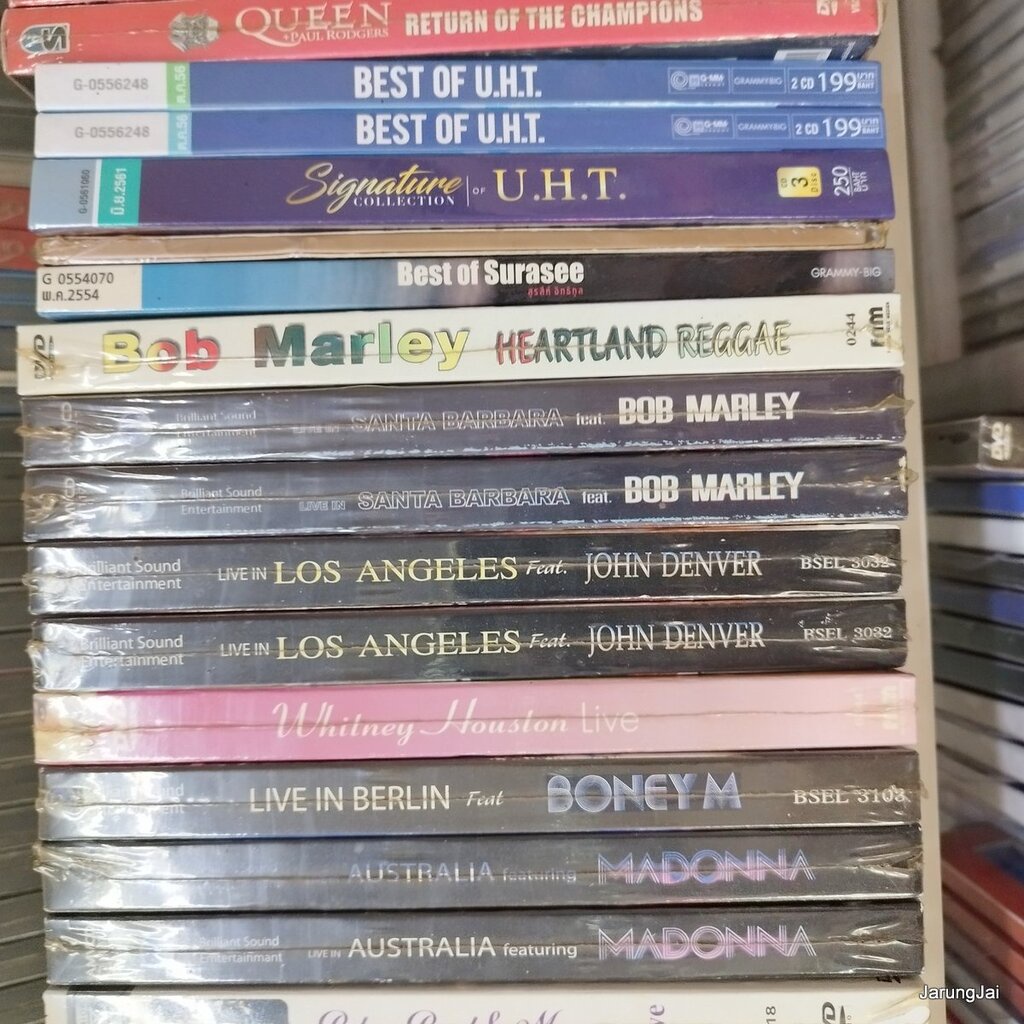 dvd concer เพลงสากล คละชุด bob marley john denver boney m megadeth vcd ก็มี concert dvd aps dvd s in