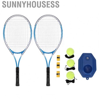 Sunnyhousess Self Tennis Practice Training Tool  Portable Tennis Training Kit Nylon Material  for All Ages for Beach