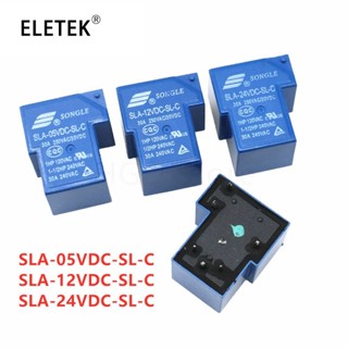 รีเลย์พาวเวอร์ SLA-05VDC-SL-C SLA-12VDC-SL-C SLA-24VDC-SL-C 5V 12V 24V 30A 4PIN 6PIN T90