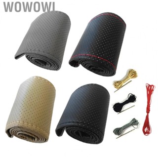 Wowowi Steering Wheel Cover Set  Easy To Carry Universal Simple Disassemble Car Steering Wheel Cover  for 15in Diameter