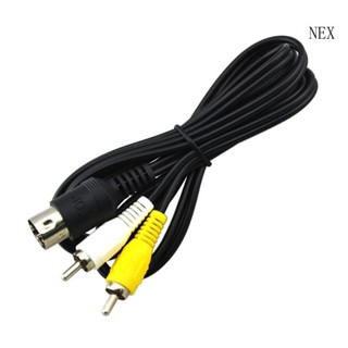 Nex สายเคเบิลอะแดปเตอร์ AV-Audios Video TV 1 8 เมตร สําหรับไดรฟ์ 1 RCA-Cord