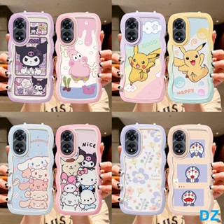 เคส OPPO A78 A77 5G กรณีโทรศัพท์ลายคลื่นน่ารัก XXDBL1