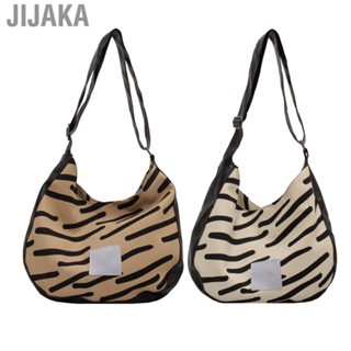 Jijaka Striped Shoulder Bag  Big Size Shoulder Bag Practical Soft Large   for Daily Life Travel Party