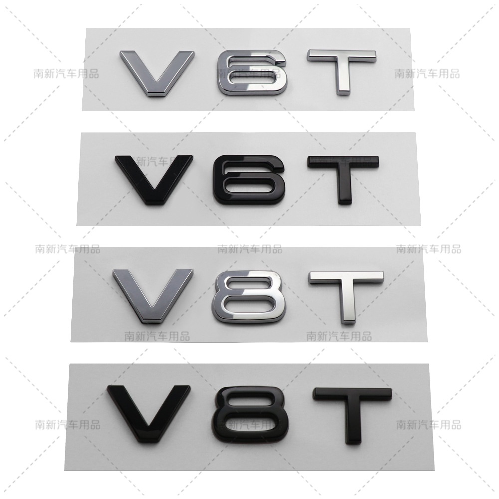 Audi Audi V6T/V8T ป้ายด้านข้างป้ายรถ A3 A4 A5 A6L A7 S4 S5 Q3 Q5 Q7 ABS Body ตกแต่งป้ายรถดัดแปลงป้าย