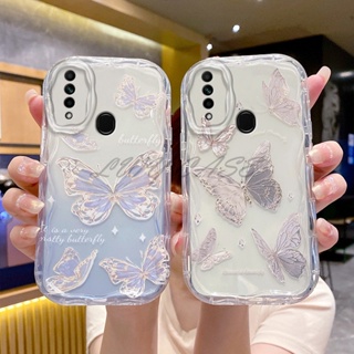 Lwy เคสโทรศัพท์มือถือแบบนิ่ม ลายผีเสื้อ สําหรับ Oppo A15 A15s A35 A12e A3s Ax5 A31 2020 A9 2020 A5 2020 A53 A53s A33 F11 A9 A95 Reno 5 6Z