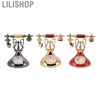 Lilishop Vintage  Alarm Clock Elegant Photography Props Bedside Clock Decoration for Home for Office