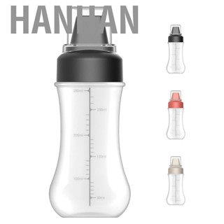 Hanhan Squeeze Bottle Graduated Thicken Bottle Clear Identifying Labels Convenient Sauce Bottle for Kitchen