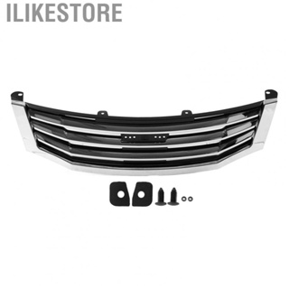 Ilikestore Bumper Grille  Front Grill Chrome  for Car Replacement for Accord 4 Door Sedan 2008‑2010