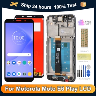 อะไหล่หน้าจอสัมผัสดิจิทัล LCD E6 Play 5.5 นิ้ว แบบเปลี่ยน สําหรับ Motorola Moto E6 Play XT2029 XT2029-1