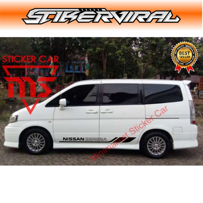 สติ๊กเกอร์ Serena สติ๊กเกอร์ติดรถ nissan Serena แถบตัวถัง nismo