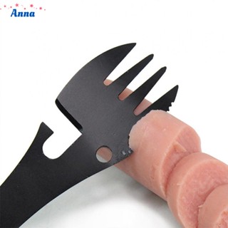 【Anna】Cutlery Camping Camping Fork Fork And Spoon Integrated Spoon Multifunctional