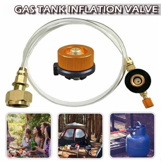 New Gas Tank Adapter Hose Set Connection Gas Cartridge Camping Cooker Adapter