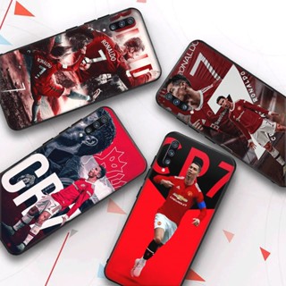 เคสโทรศัพท์มือถือ TPU ลาย Cristiano Ronaldo CR7 สีดํา สําหรับ Samsung A12 4G A21S A22 4G 5G A31 A32 4G 5G A41 A42 5G A51