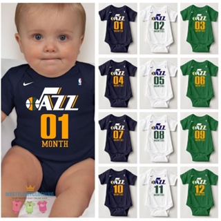 เสื้อกีฬาบาสเก็ตบอล UtahJazz KNXV สําหรับเด็ก