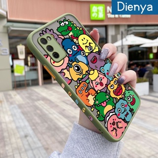 เคสโทรศัพท์ ซิลิโคนนิ่ม ใส กันกระแทก ขอบสี่เหลี่ยม ลายการ์ตูนมอนสเตอร์ สําหรับ Samsung galaxy A03s