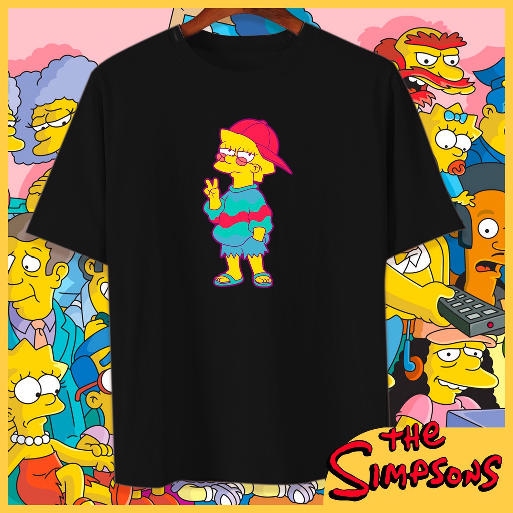 เสื้อยืดผู้ชาย The Simpsons T-Shirt Simpson Shirt Cotton Unisex Asian Size 7colors