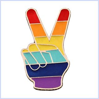 เข็มกลัดเคลือบสีรุ้ง Lesbian Pride Enamel Pin LGBTQ สําหรับผู้หญิง cingth